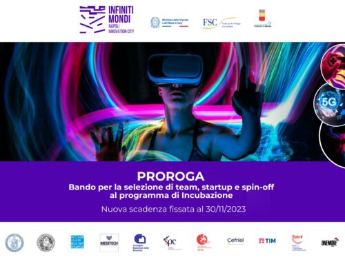 Prorogata la Call di Incubazione della Casa delle Tecnologie Emergenti “Infiniti Mondi – Napoli Innovation City”